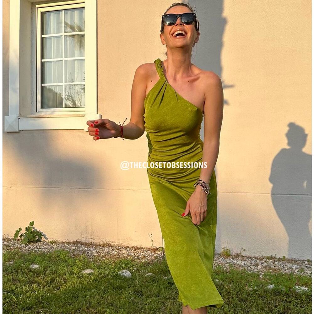 MANGO Twisted Strap Midi Dress NWT - Picture 2 of 16